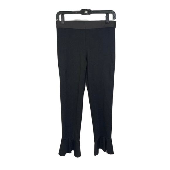 Bailey 44 Passion Ruffle-Hem Cropped Pants‎ Black Size Small - Picture 2 of 7